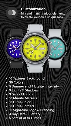 Aquastellar: Diver Watch Face screenshot 2