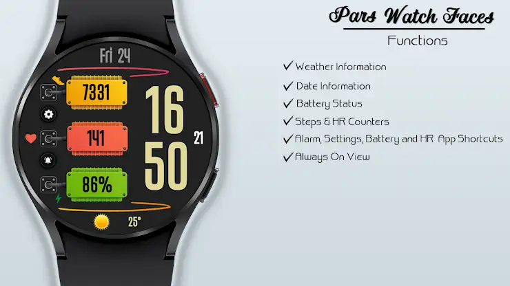 Aria Digital Watch Face screenshot 5