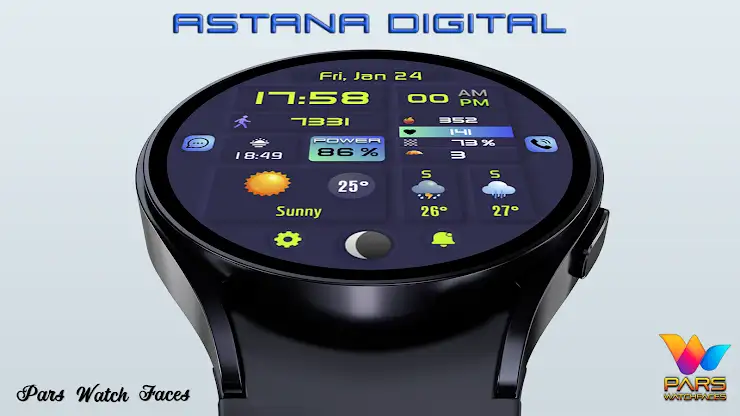 Astana Digital Watch Face screenshot 4