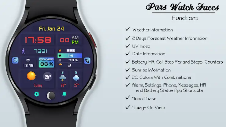 Astana Digital Watch Face screenshot 5