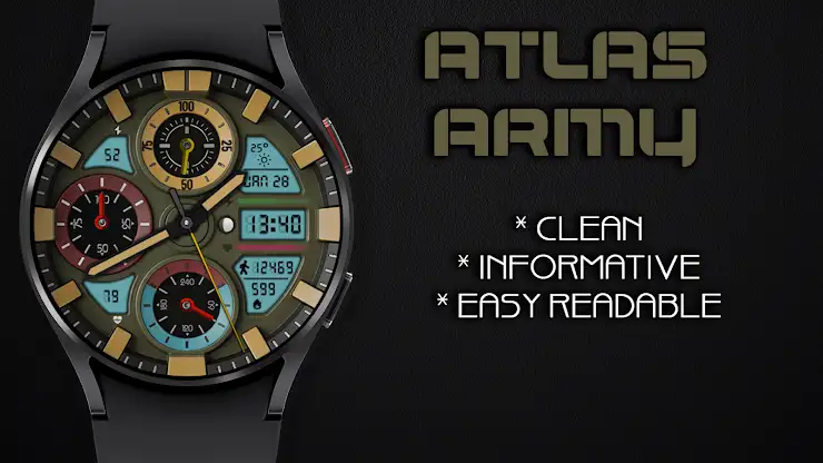 Atlas Army Hybrid Watch Face screenshot 5