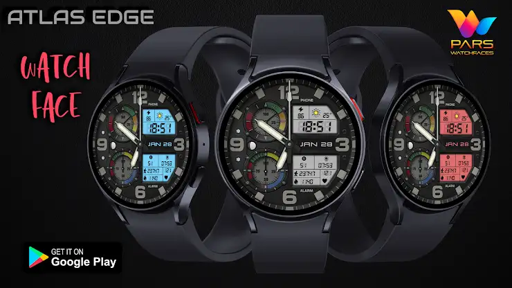 Atlas Edge Hybrid Watch Face screenshot 2