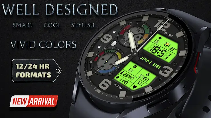 Atlas Edge Hybrid Watch Face screenshot 3