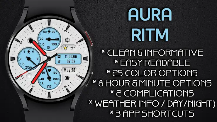 Aura Ritm Analog Watch Face screenshot 5