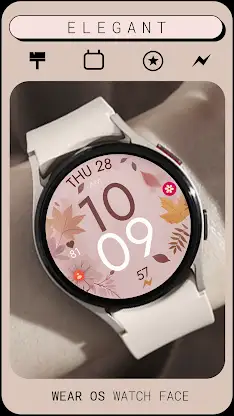 Fall Autumn digital watch face screenshot 2