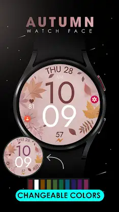 Fall Autumn digital watch face screenshot 3