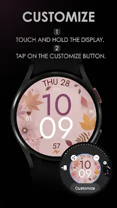 Fall Autumn digital watch face screenshot 5