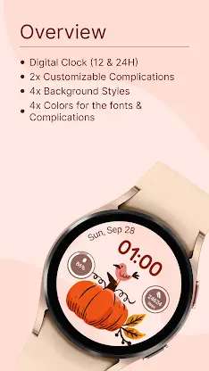 Autumn Watch Face screenshot 2