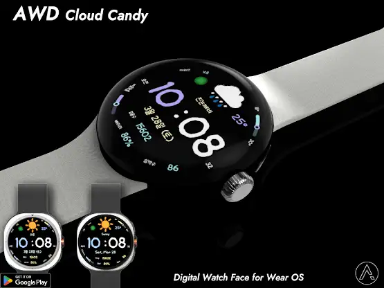 AWD Cloud Candy watchface screenshot 1