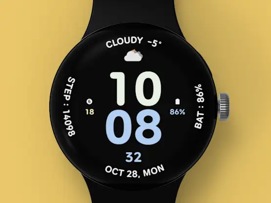 AWD CUTE W watch face screenshot 2