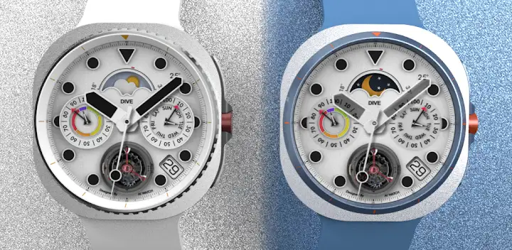 AWD DIVE X Analog Watch — Android app banner