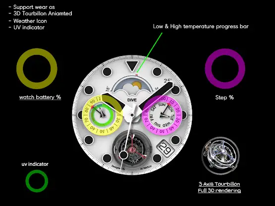 AWD DIVE X Analog Watch screenshot 8