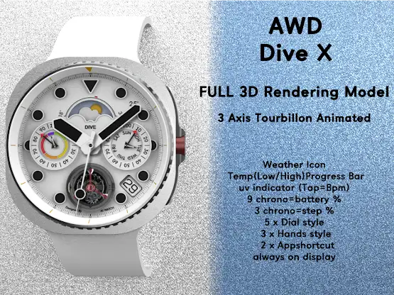 AWD DIVE X Analog Watch screenshot 2