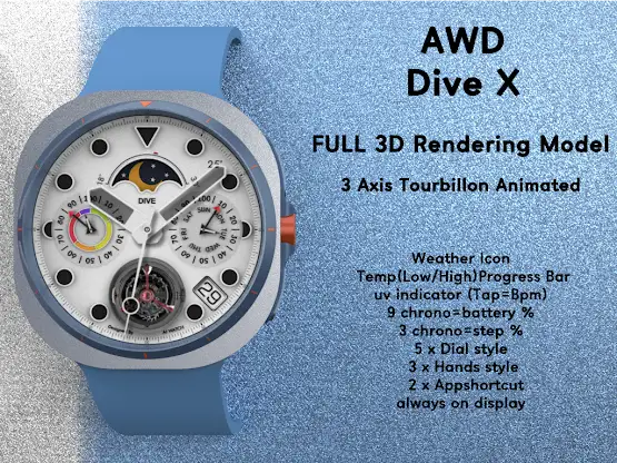 AWD DIVE X Analog Watch screenshot 4