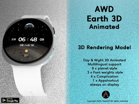 AWD Earth 3D Animated screenshot 1