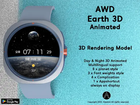 AWD Earth 3D Animated screenshot 3