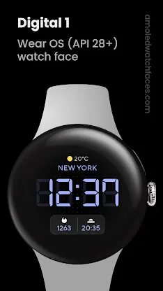 Digital 1 Watch face screenshot 1