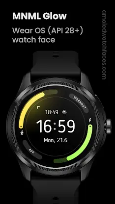 MNML Glow: Watch face screenshot 1