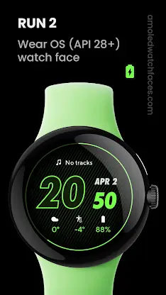 RUN 2: Watch face screenshot 1