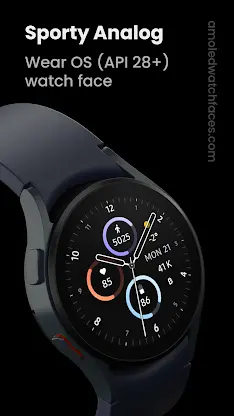 Sporty Analog Watch Face screenshot 1