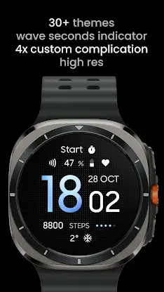 Wave: Wear OS watch face screenshot 2