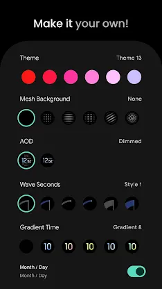 Wave: Wear OS watch face screenshot 5