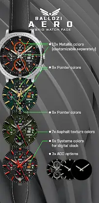 Ballozi AERO Hybrid Watch Face screenshot 3