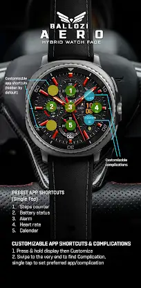 Ballozi AERO Hybrid Watch Face screenshot 4