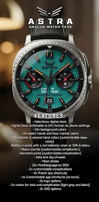 BLZ ASTRA - Analog Watch Face screenshot 1