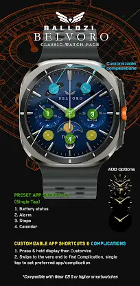 BLZ BELVORO Classic Watch Face screenshot 2