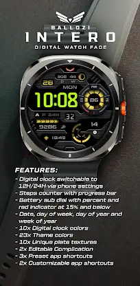 Ballozi INTERO - Digital Face screenshot 2