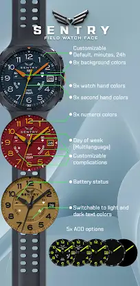 BLZ SENTRY - Field Watch Face screenshot 2
