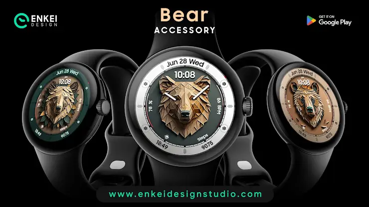 Bear Accessory - watch face screenshot 6
