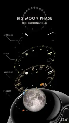 Big Moon Phase Watch Face screenshot 2
