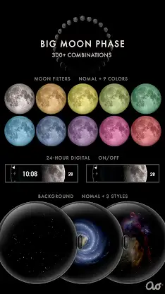 Big Moon Phase Watch Face screenshot 3