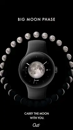 Big Moon Phase Watch Face screenshot 4