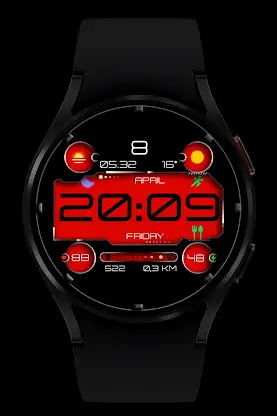 Black colors Watch Face screenshot 3