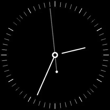 Plain Black Watch Face screenshot 2