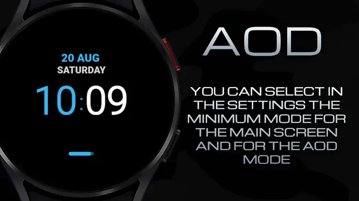 Black practical MOD Watch face screenshot 7