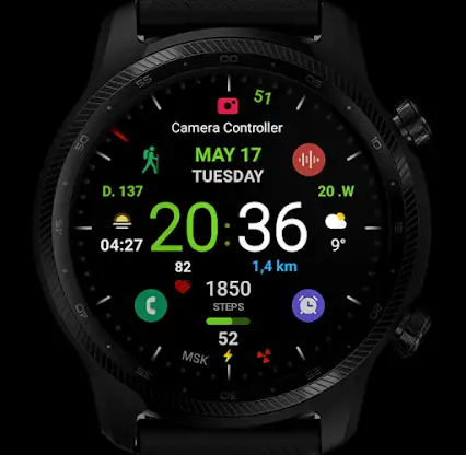 Black practical MOD Watch face screenshot 6