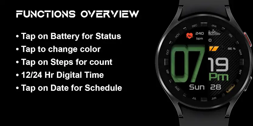 [SSP] Bold Hour Watch Face screenshot 8