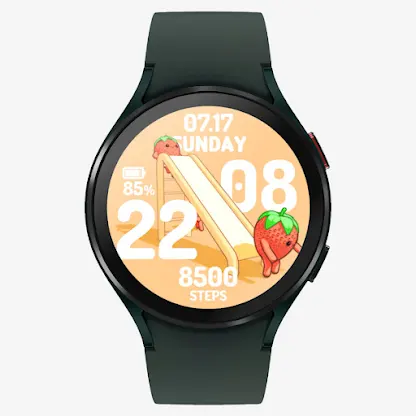 Slide Strawberry Watch face screenshot 4