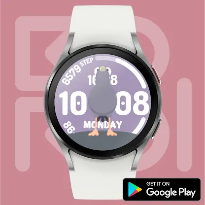 Curious Pigeon Watch face screenshot 8