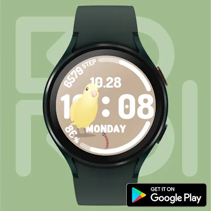 Wiggle Cockatiel Watch face screenshot 4