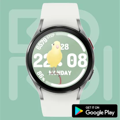 Wiggle Cockatiel Watch face screenshot 1