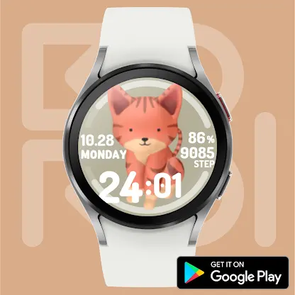 Pixy Cat Watch face screenshot 3