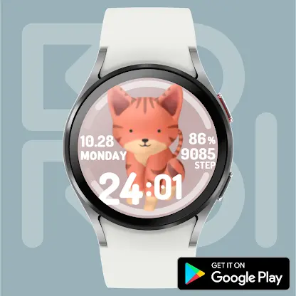 Pixy Cat Watch face screenshot 5
