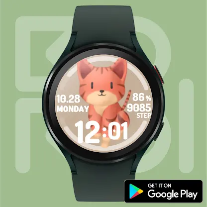 Pixy Cat Watch face screenshot 4