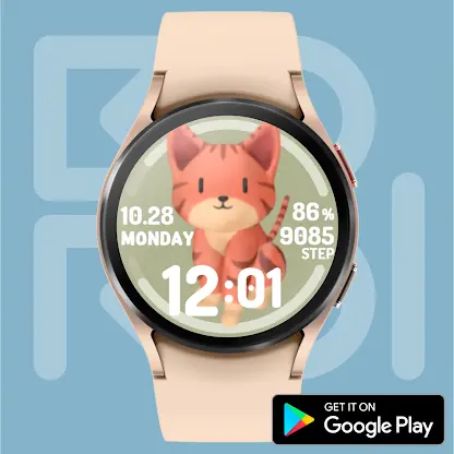 Pixy Cat Watch face screenshot 2