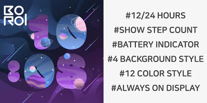 SpaceNumber Watchface screenshot 1